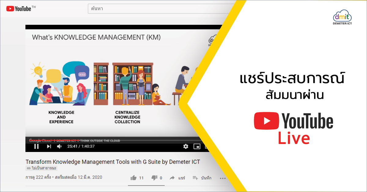 พลิกวิกฤตให้เป็นโอกาส จัดงานสัมมนาออนไลน์ด้วย YouTube Live ห่างไกล COVID-19