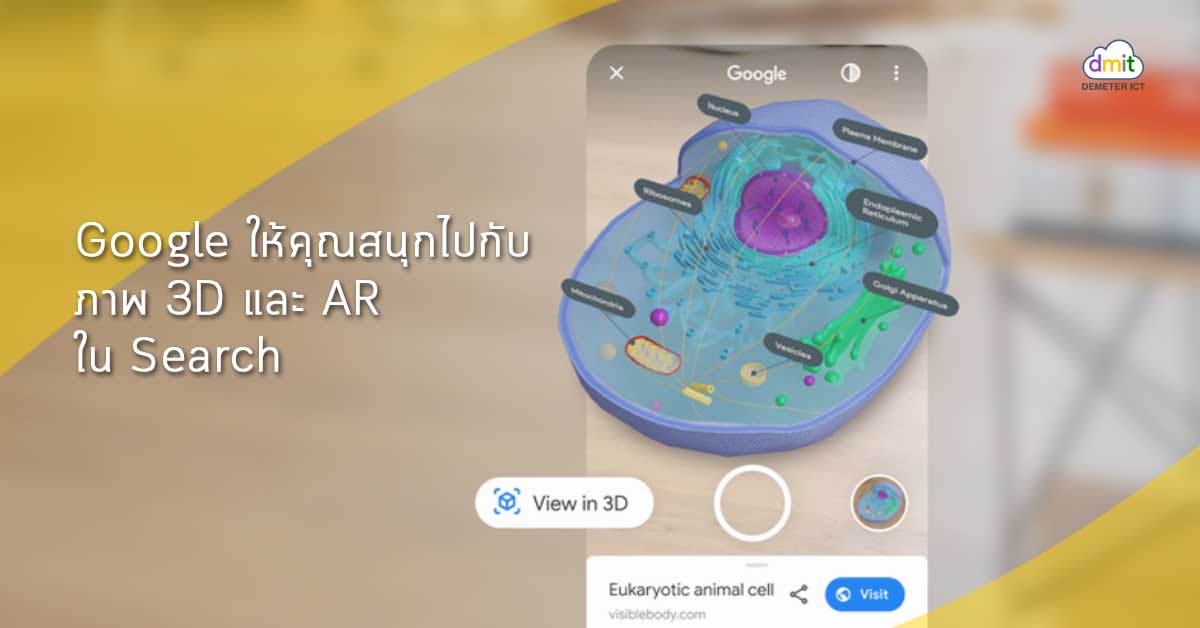 Google ให้คุณสนุกไปกับภาพ 3D และ AR ใน Search